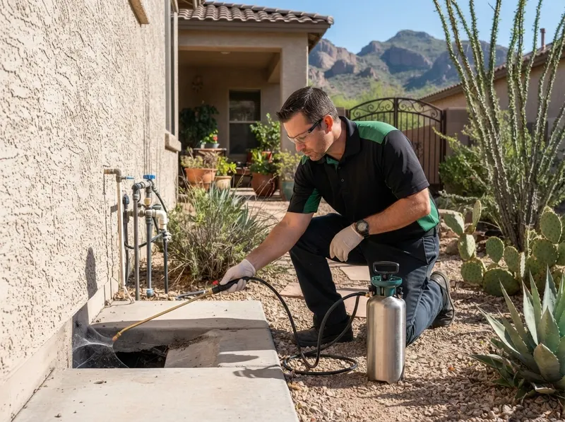 Black Widow and Desert Spider Abatement in Scottsdale, AZ
